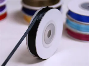 100 Yards 1/16" DIY Black Single Face Satin Ribbon Wedding Party Dress Favor Gift Craft