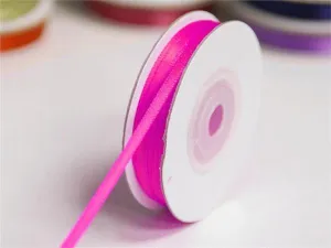 100 Yards 1/16" DIY Fushia Single Face Satin Ribbon Wedding Party Dress Favor Gift Craft