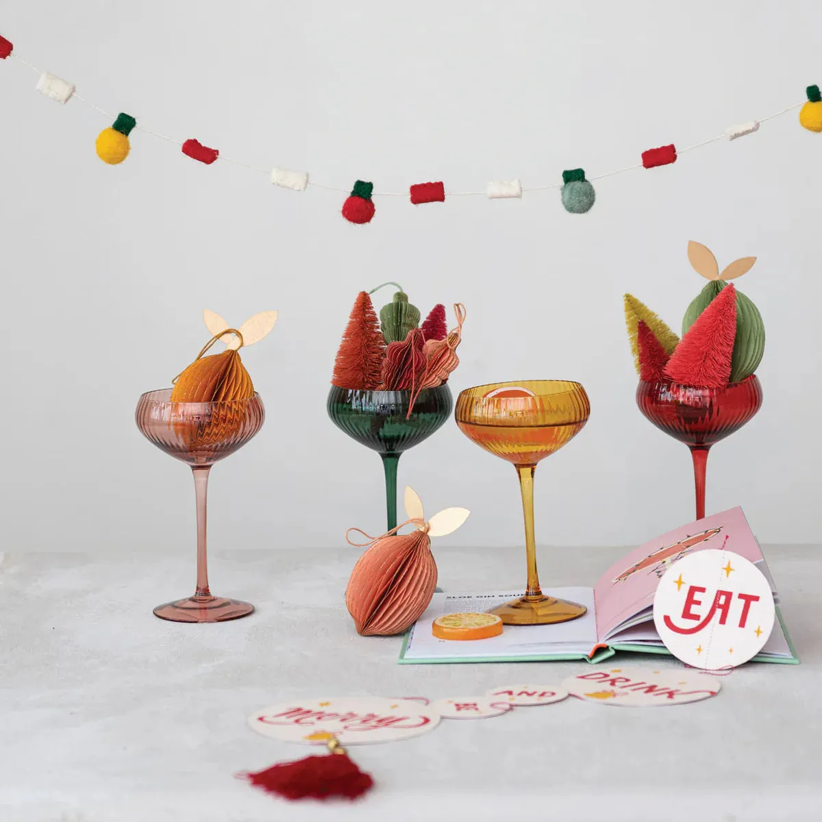 4-1/4" Round x 6-3/4"H 8 oz. Stemmed Champagne/Coupe Glass, 4 Colors