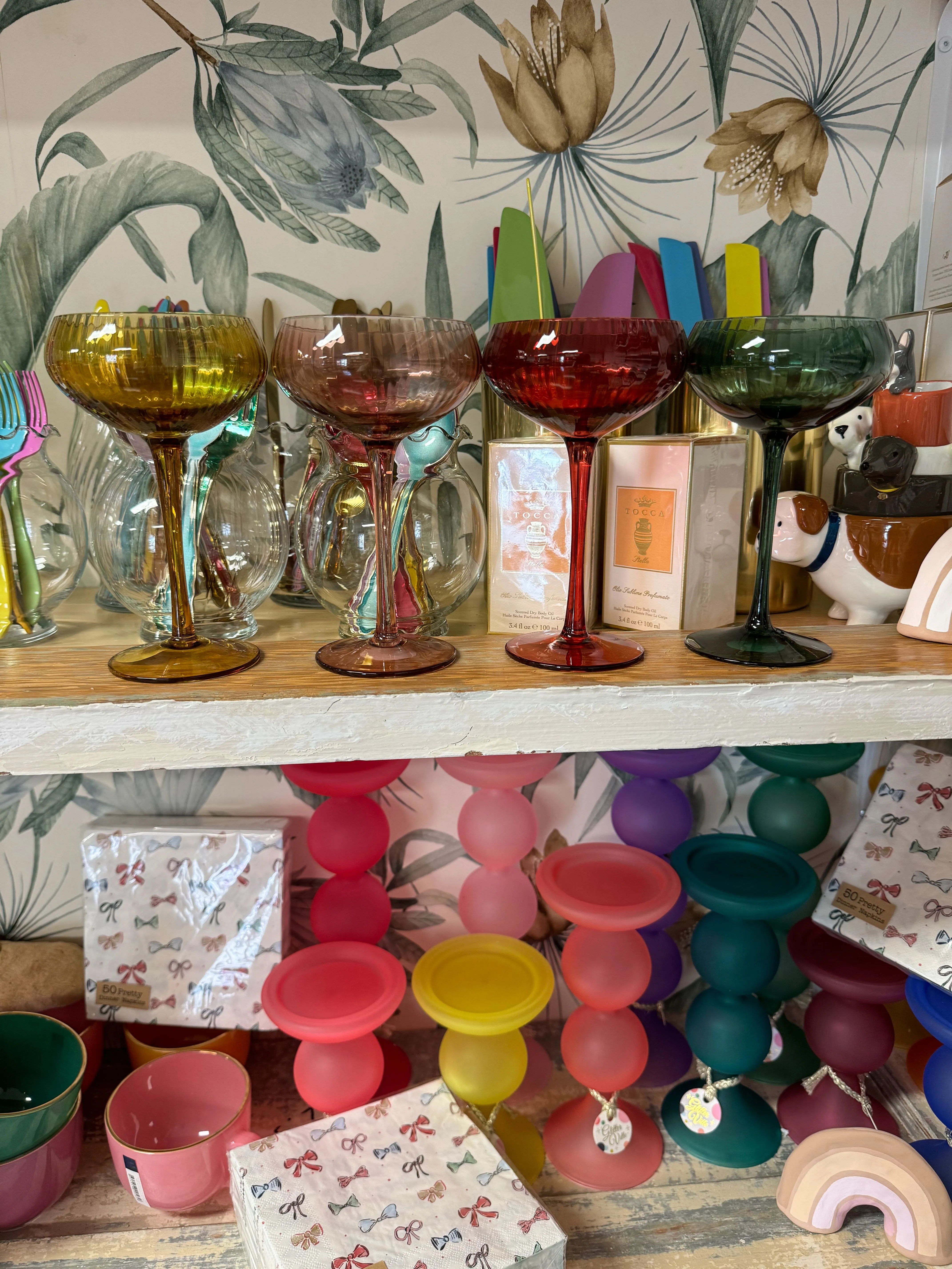 4-1/4" Round x 6-3/4"H 8 oz. Stemmed Champagne/Coupe Glass, 4 Colors