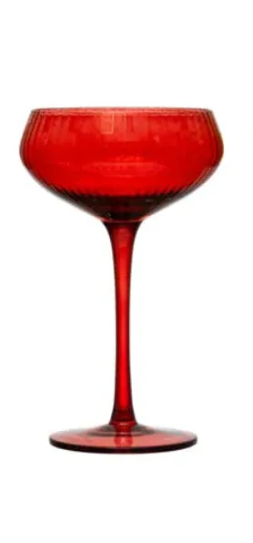4-1/4" Round x 6-3/4"H 8 oz. Stemmed Champagne/Coupe Glass, 4 Colors