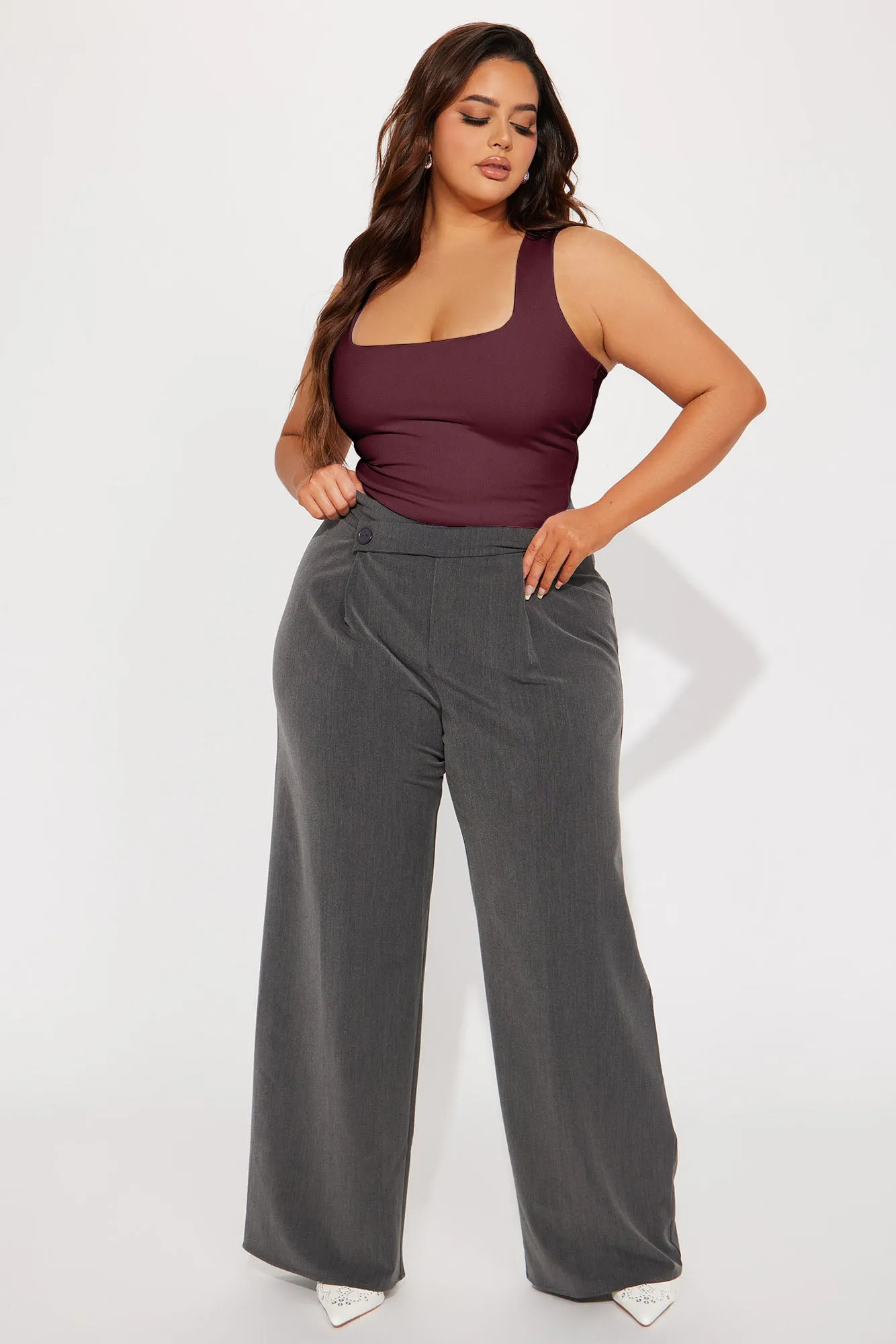 Adriana Smooth Fit Bodysuit - Burgundy