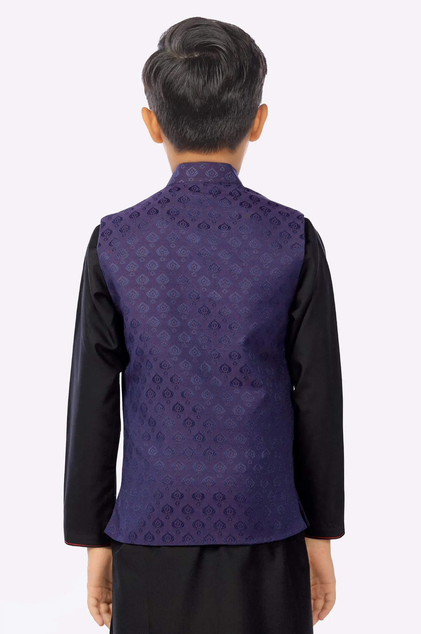 Boys Purple Waistcoat