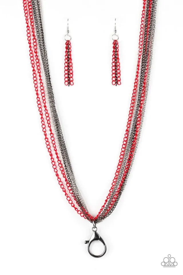 Colorful Calamity Red-Necklace