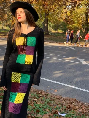 Colorful Macrame two piece set