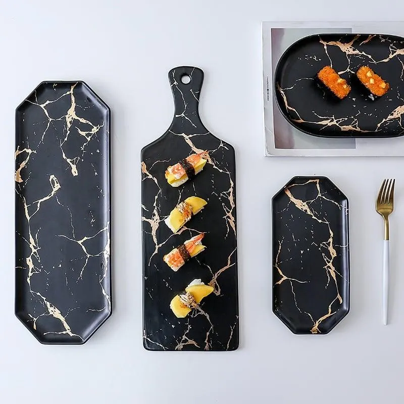 Creative Marble Patterned Tableware