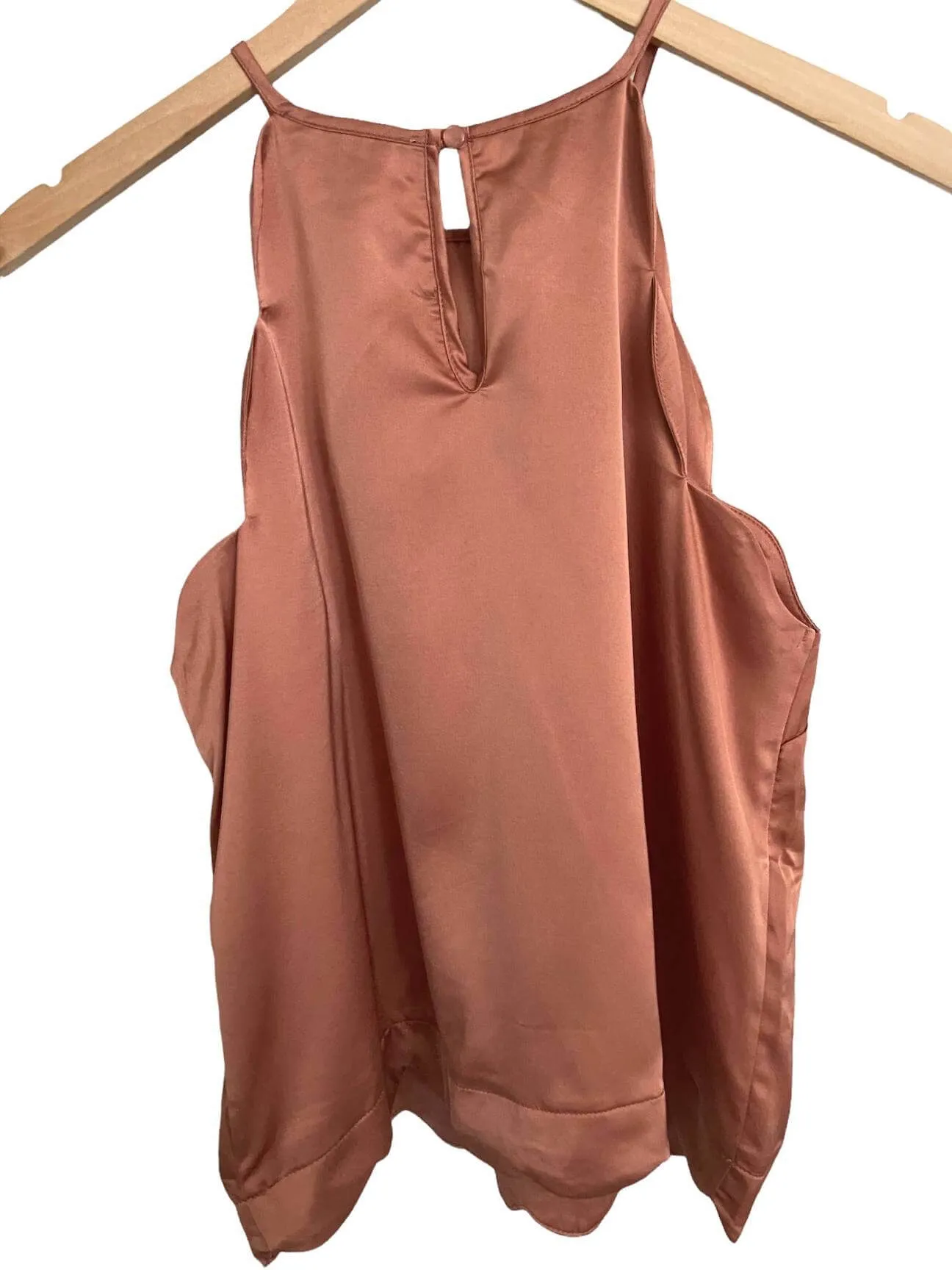 Dark Autumn Silky Scalloped Top