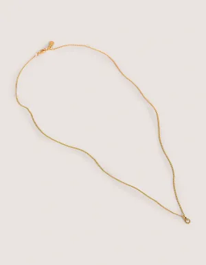 Delicate Charm Necklace-Clear Stone Star