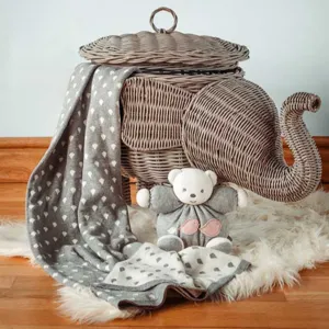 Elephant Rain Drop Baby Blanket