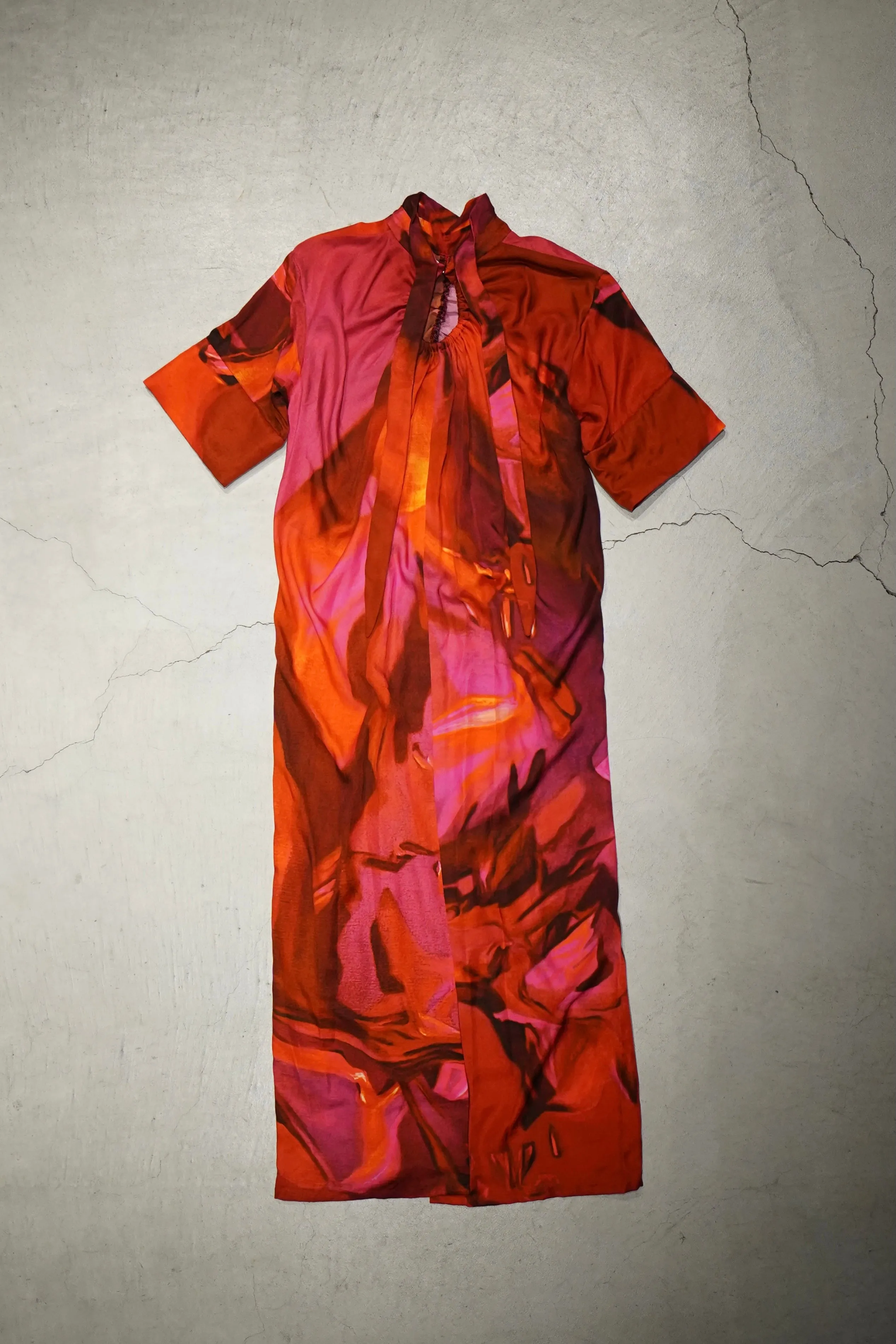 FRONT-GATHER DRESS LONG(tittle:＼ 26)(EXCLUSIVE)
