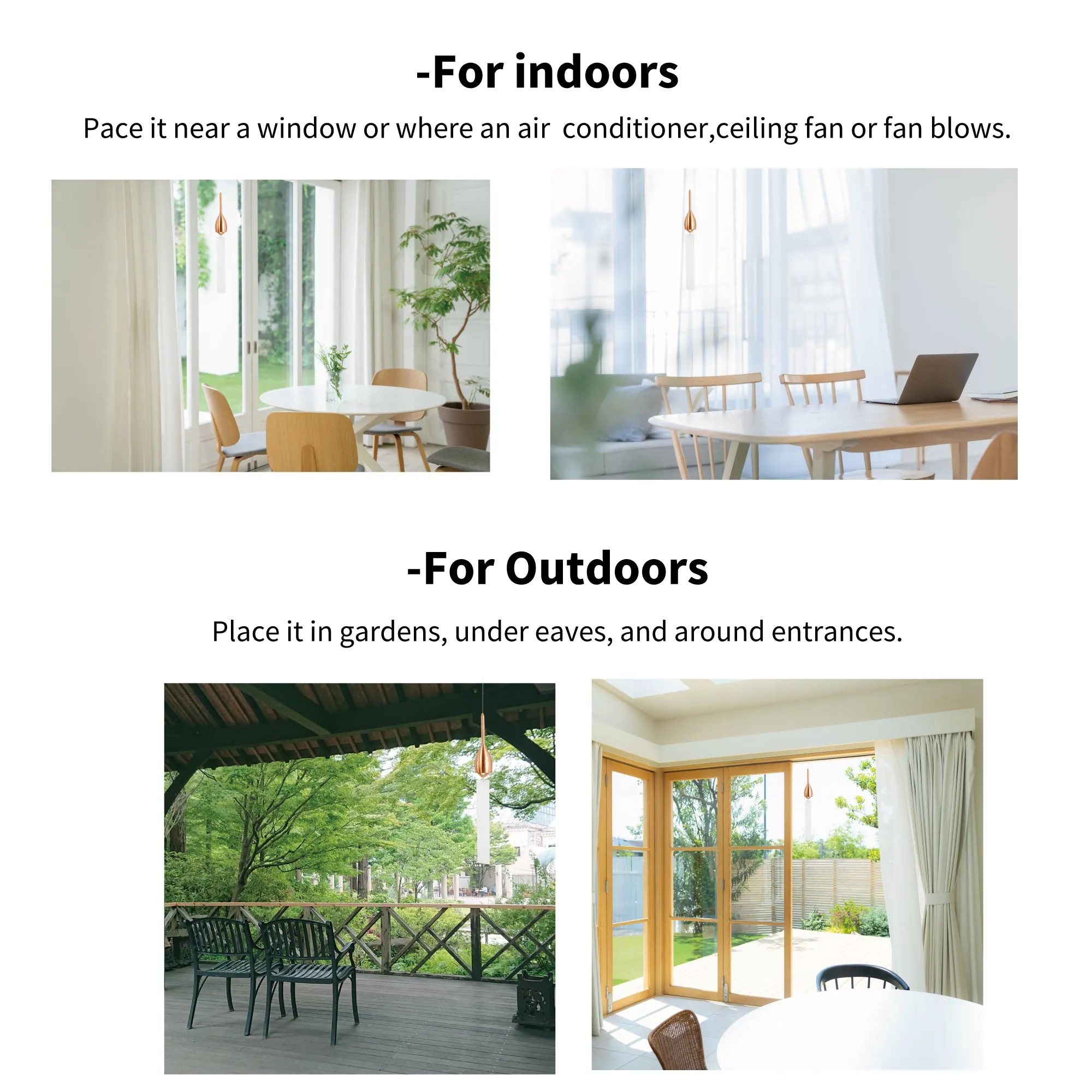 Furin,Japanese Wind Chime: Slim- Brass,Nosaku Brand