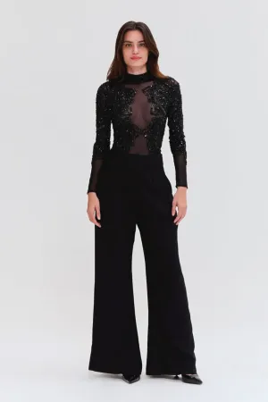 HAND BEADED TULLE BODYSUIT (EXCLUSIVE)