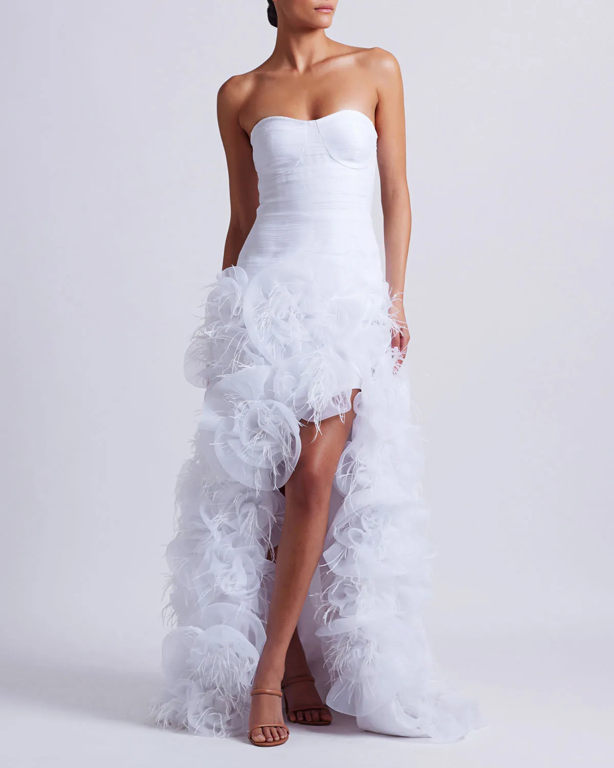 Hand-Embroidered Strapless Gown (EXCLUSIVE)