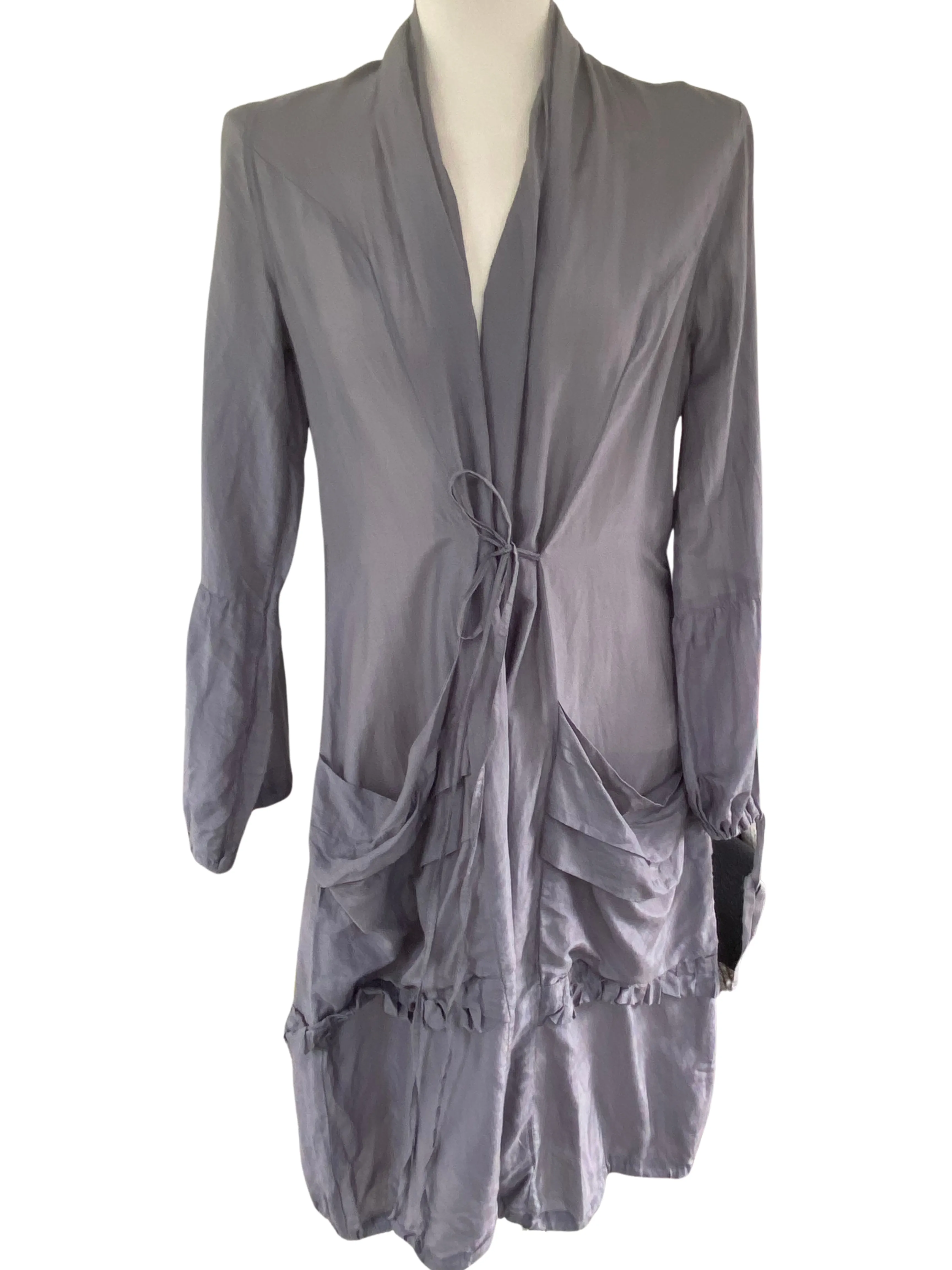 Light Summer Silk Duster Jacket