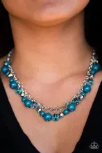 Paparazzi Accessories - Wander With Wonder and  Wanderlust for Life #L646 - Blue Necklace
