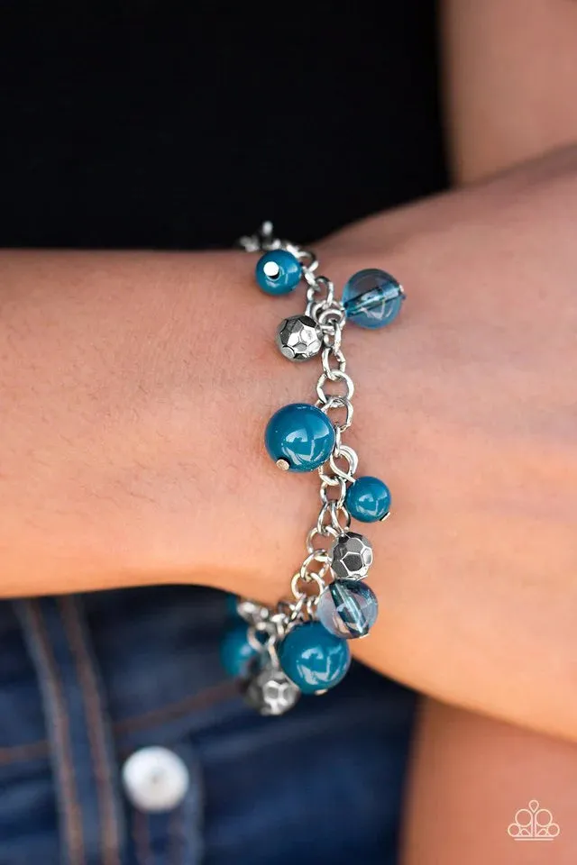 Paparazzi Accessories - Wander With Wonder and  Wanderlust for Life #L646 - Blue Necklace