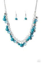 Paparazzi Accessories - Wander With Wonder and  Wanderlust for Life #L646 - Blue Necklace