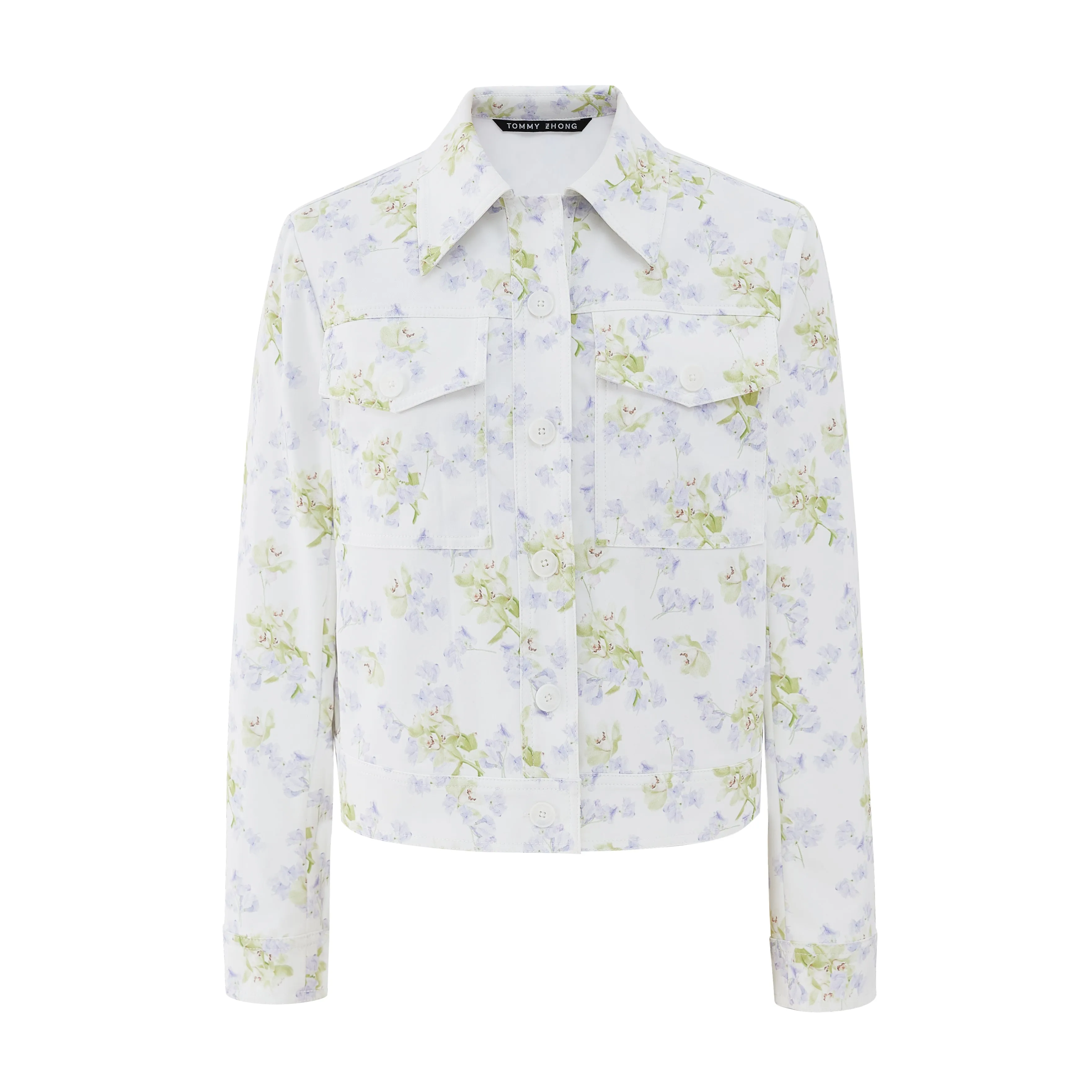 Romantic floral bomber jacket