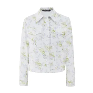 Romantic floral bomber jacket