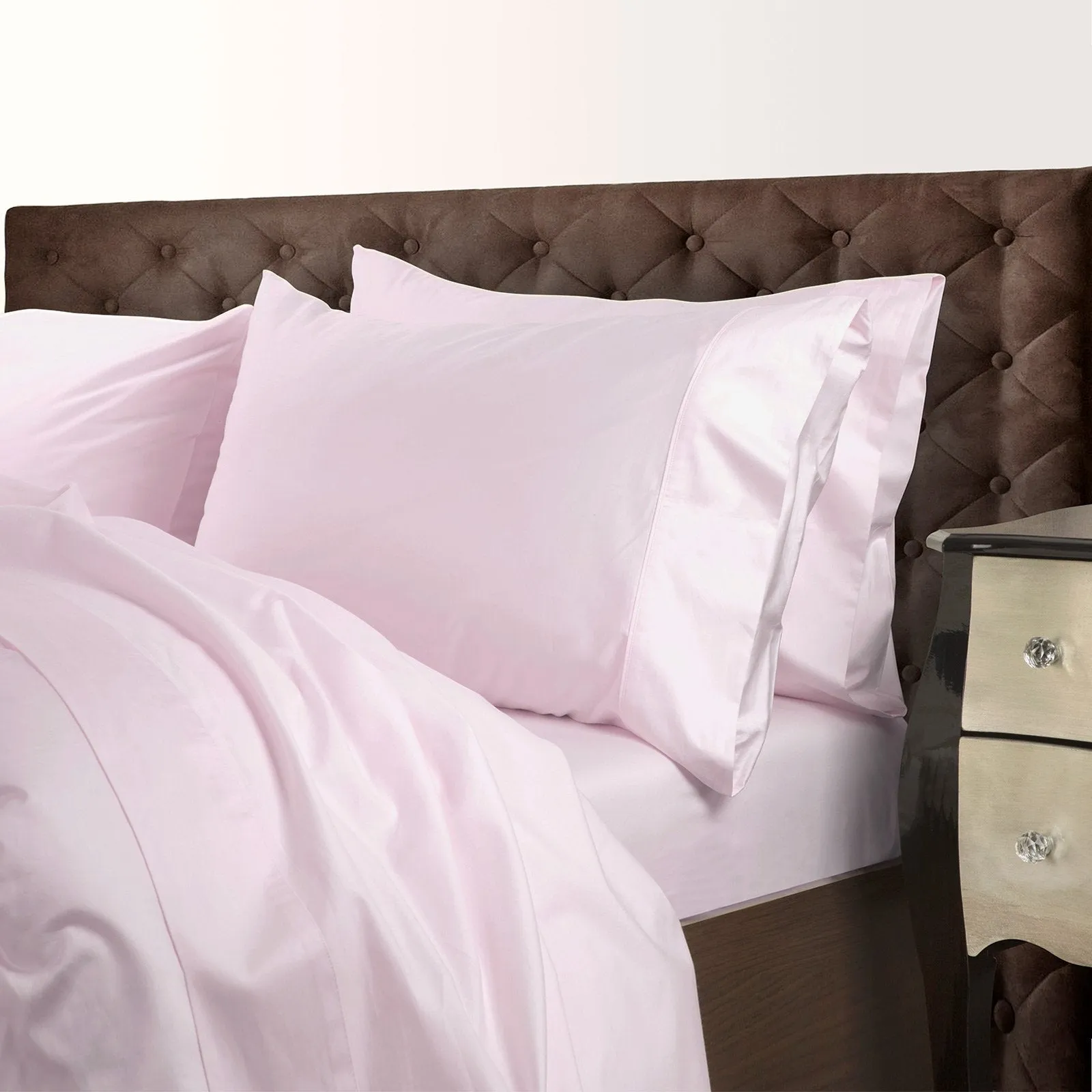Royal Comfort 1000 Thread Count Cotton Blend Quilt Cover Set Premium Hotel Grade King Blush
