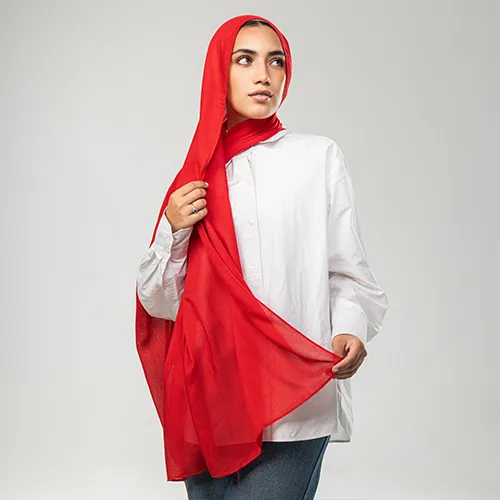 SS1180 - Candy Red Soft Shash Scarf