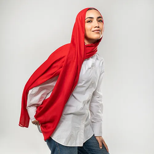 SS1180 - Candy Red Soft Shash Scarf
