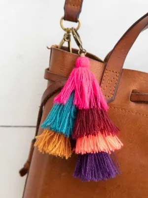 Stacked Tassel Clip