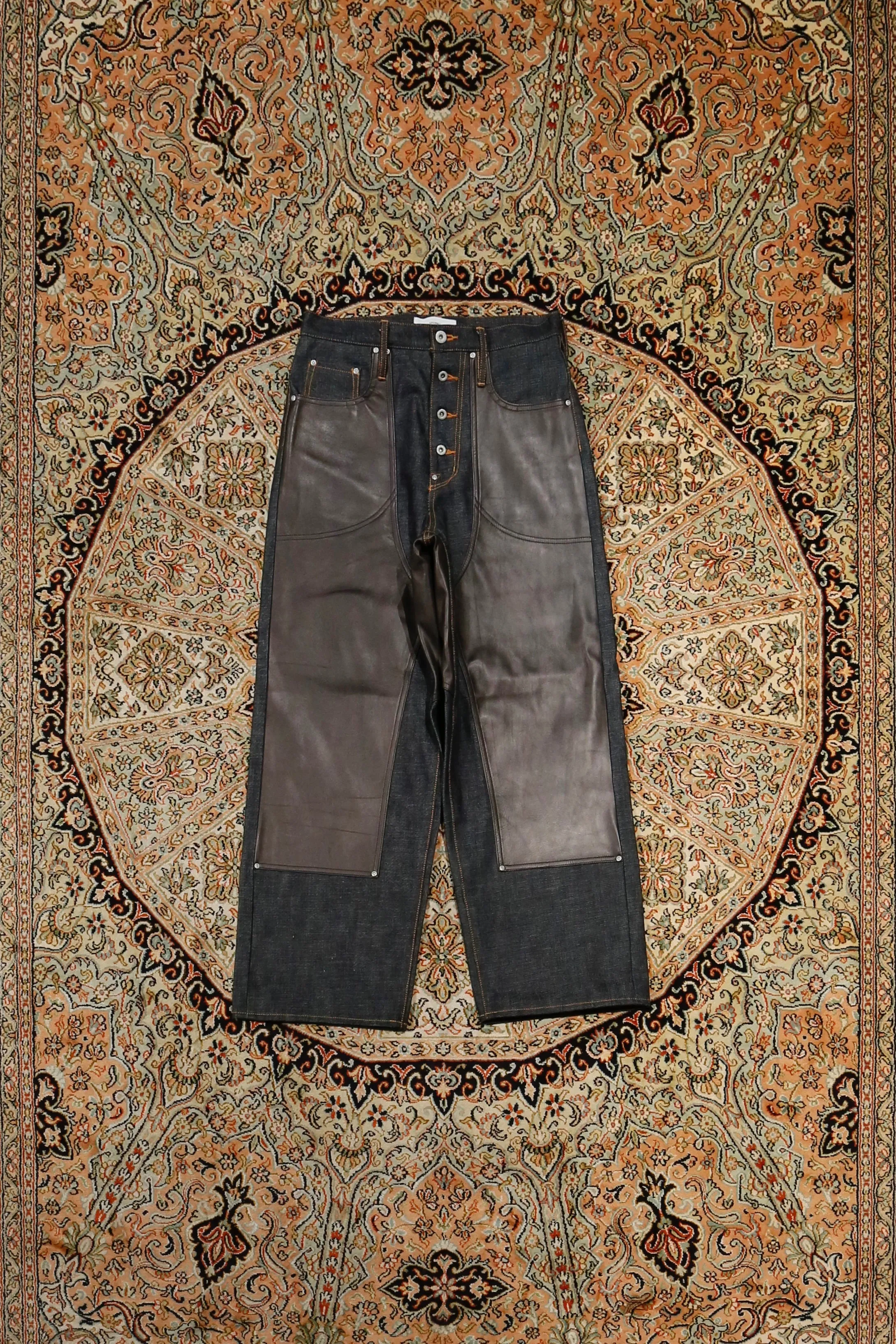 SUGARHILL LEATHER DOUBLE KNEE DENIM(EXCLUSIVE)