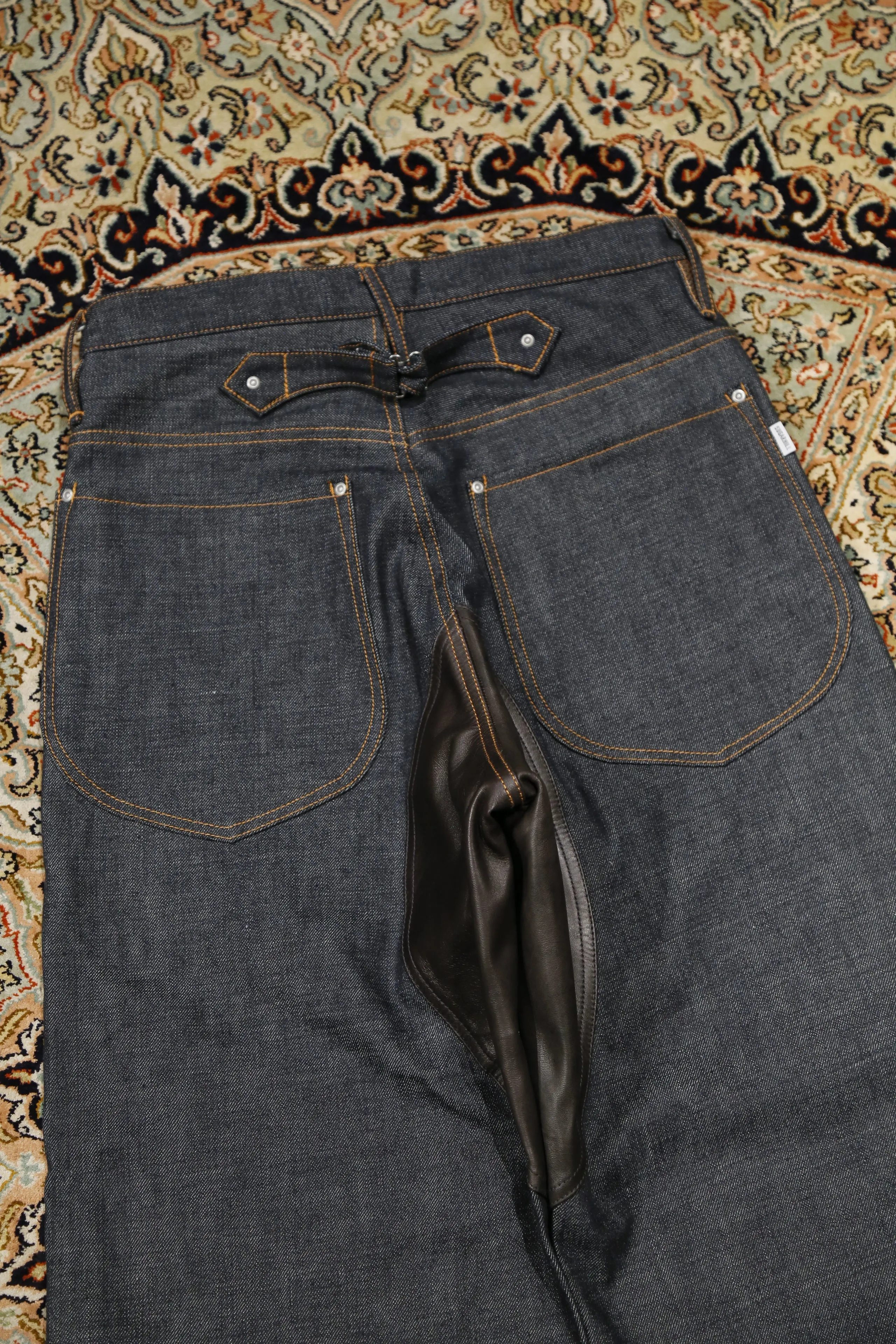 SUGARHILL LEATHER DOUBLE KNEE DENIM(EXCLUSIVE)
