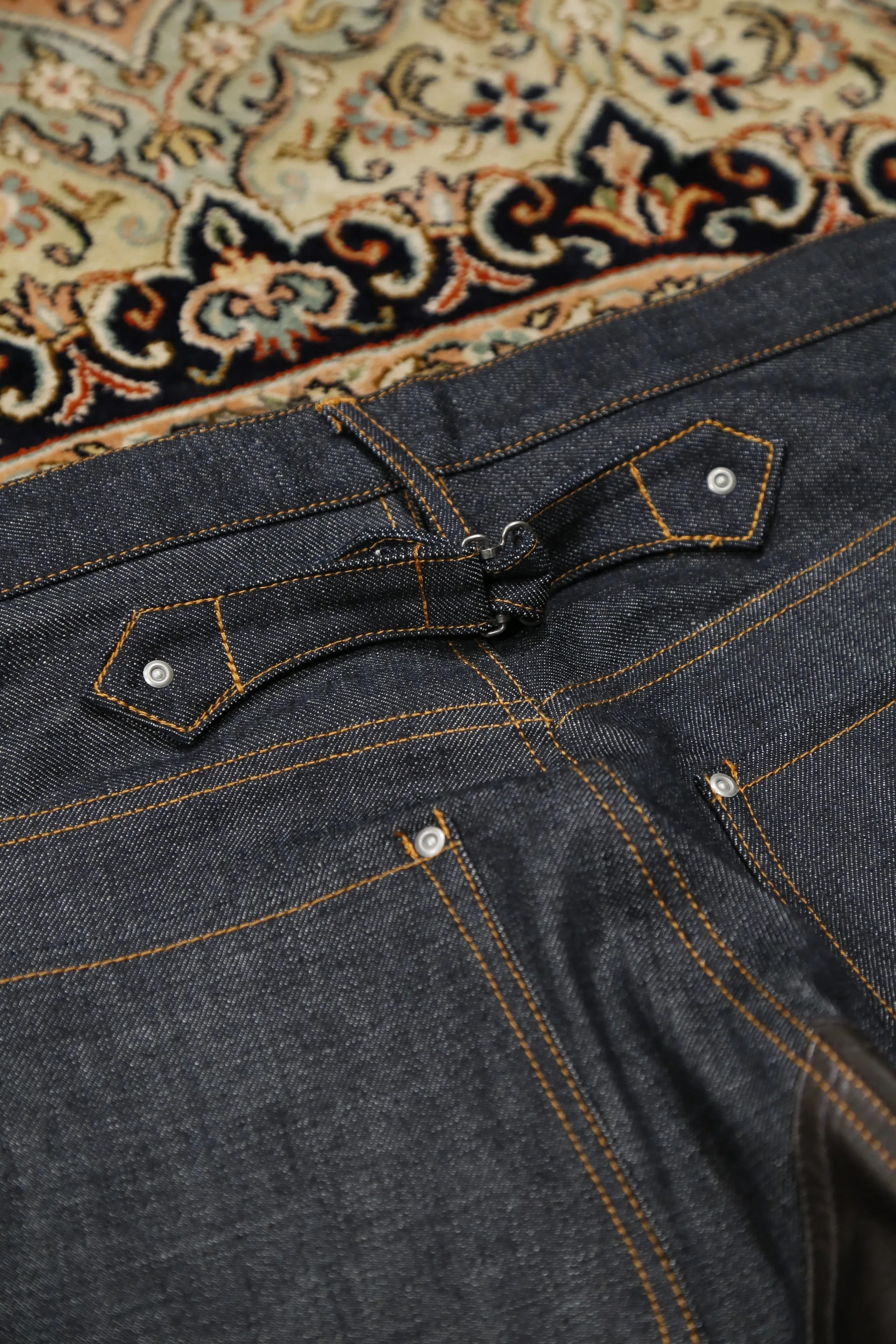 SUGARHILL LEATHER DOUBLE KNEE DENIM(EXCLUSIVE)