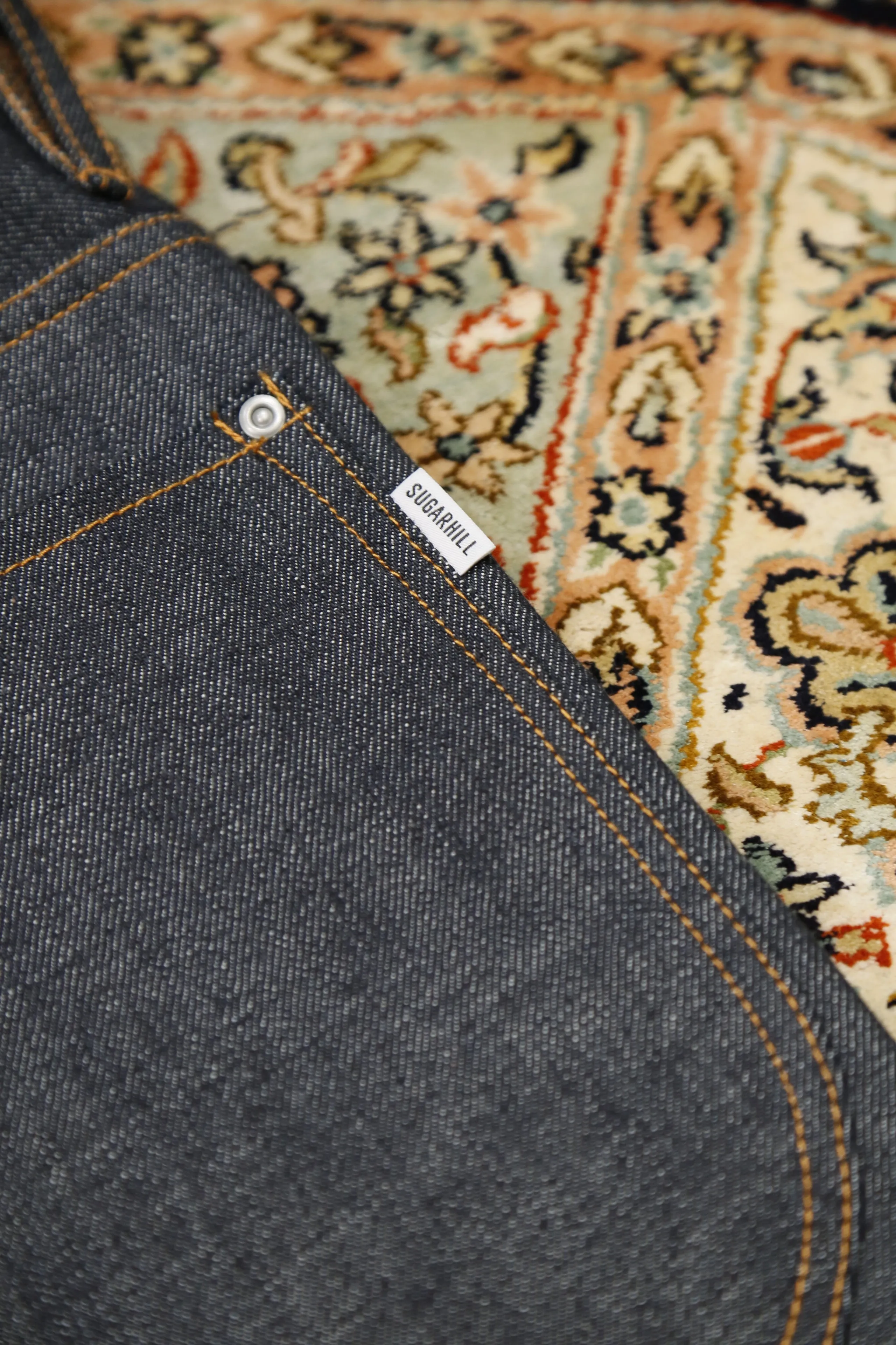 SUGARHILL LEATHER DOUBLE KNEE DENIM(EXCLUSIVE)