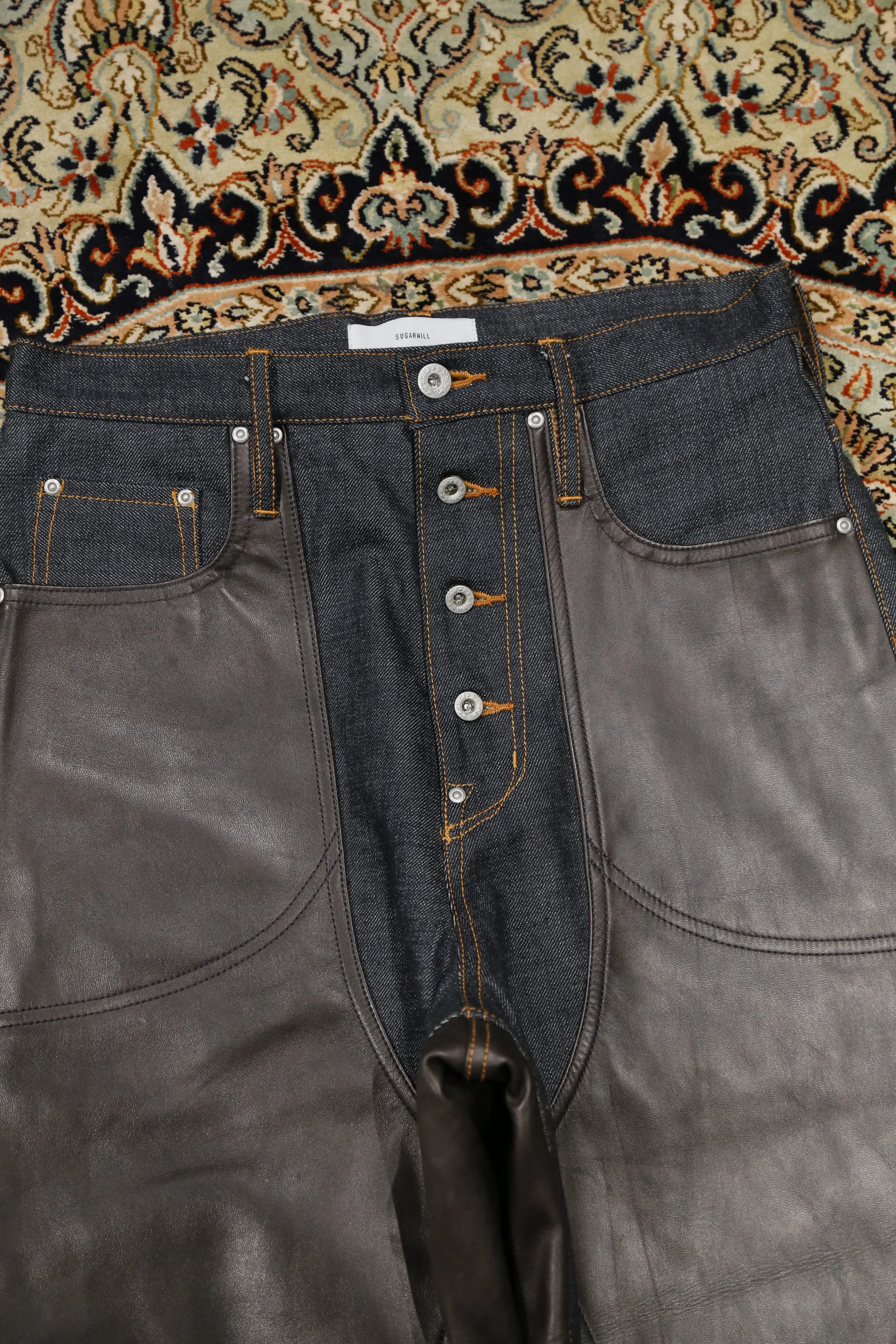 SUGARHILL LEATHER DOUBLE KNEE DENIM(EXCLUSIVE)