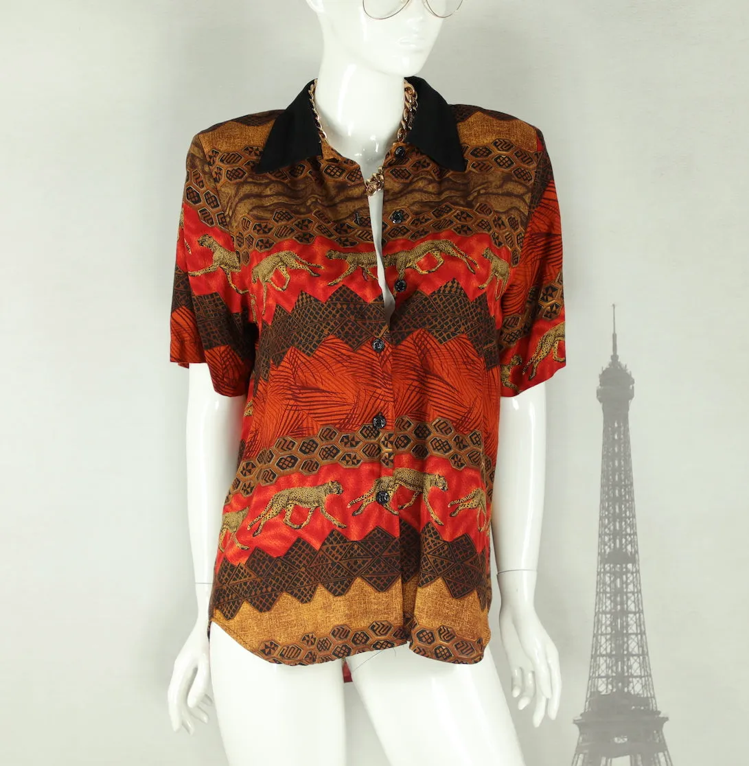 Wild Side Button Up Top (Fits up to a Size Large)